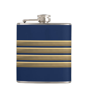 Captain gold stripes flask