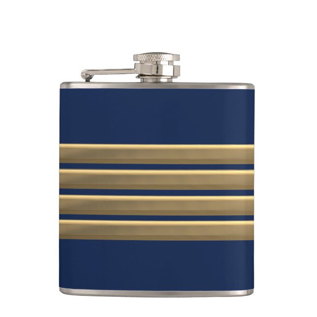 Captain gold stripes flask (Front)