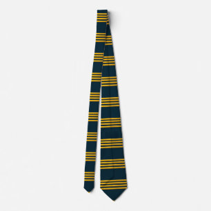 Captain gold stripes , neck tie