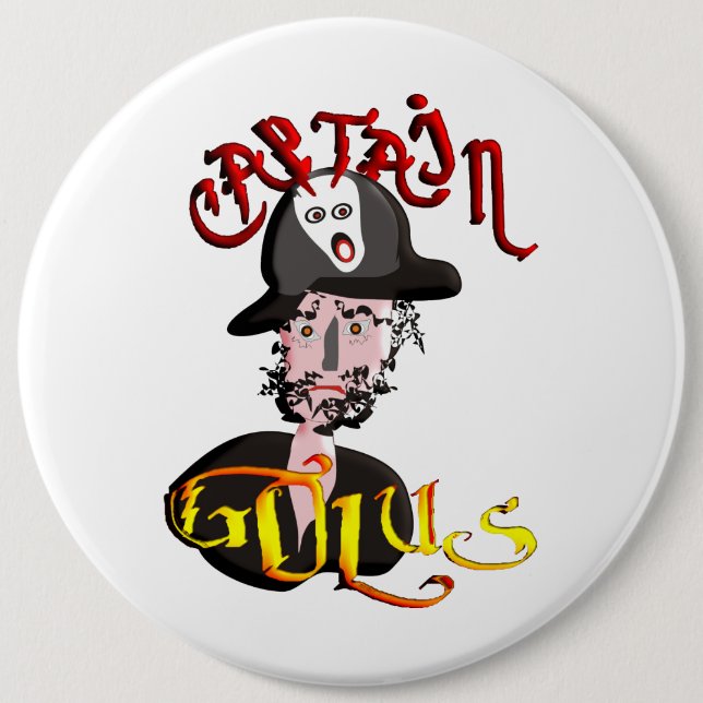 Captain Golus Pinback Button (Front)