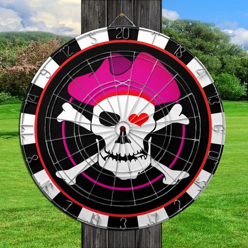 Captain Grace Dartboard  Pirates Flag Skull game