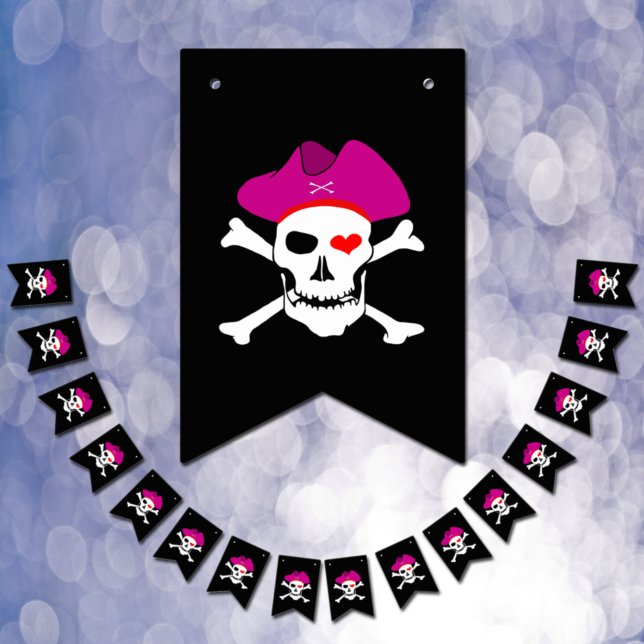 Captain Grace, Pirates Bunting Flags, Boat Party Flags (Creator Uploaded)
