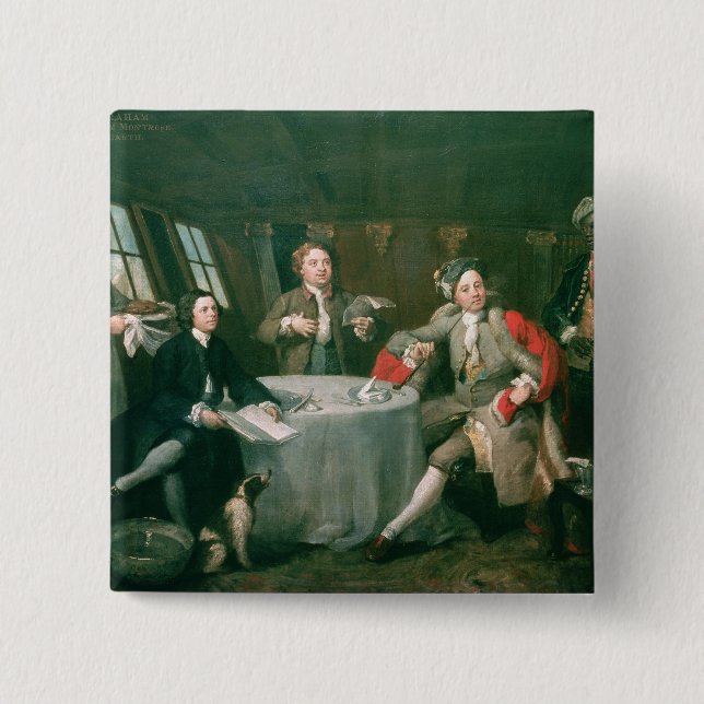 Captain Graham in his Cabin Button (Front)