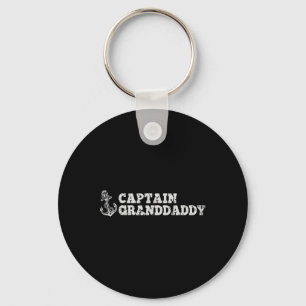 Captain Granddaddy Sailing Boating Boat Anchor Fun Keychain