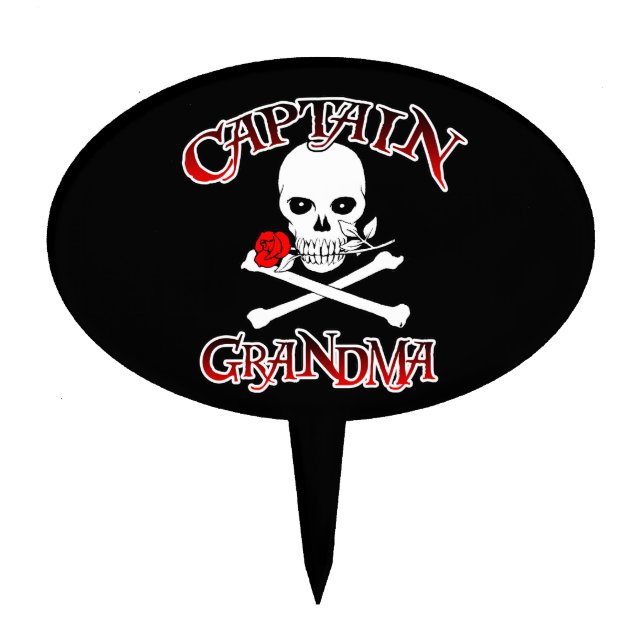 Captain Grandma Cake Topper (Front)