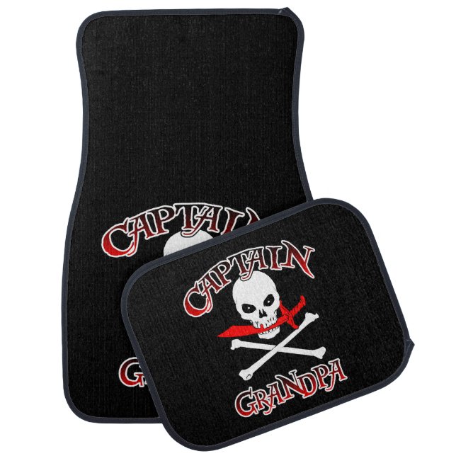 Captain Grandpa Car Floor Mat (Set)