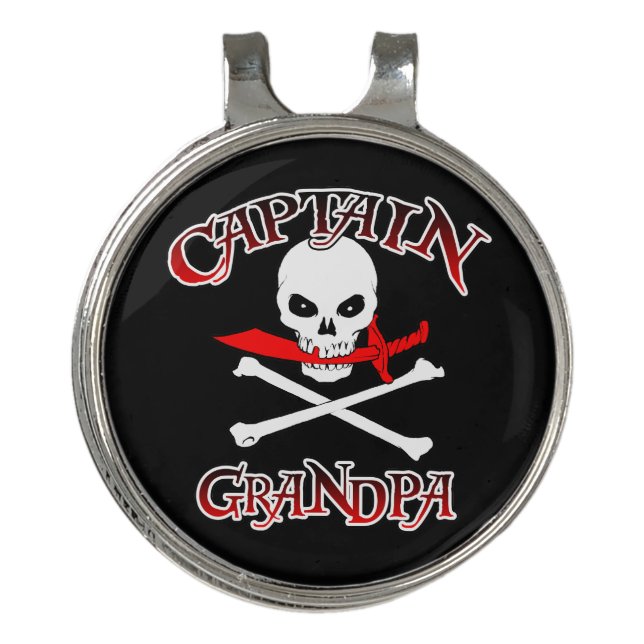 Captain Grandpa Golf Hat Clip (Front)
