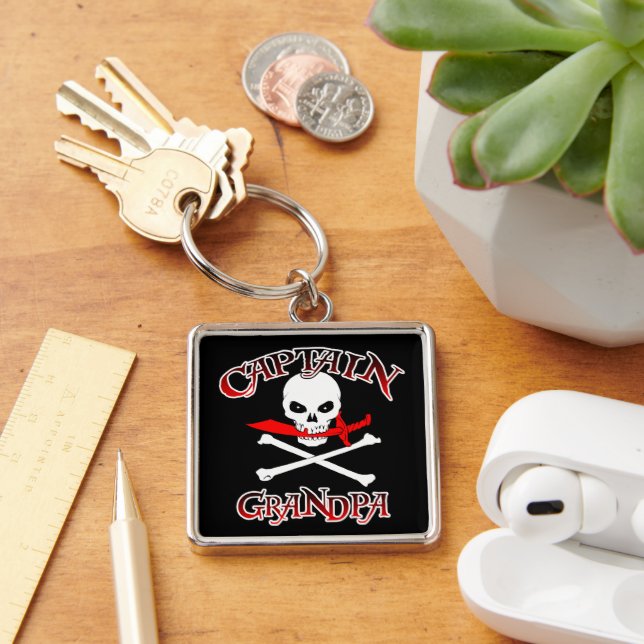 Captain Grandpa Keychain (Desk)