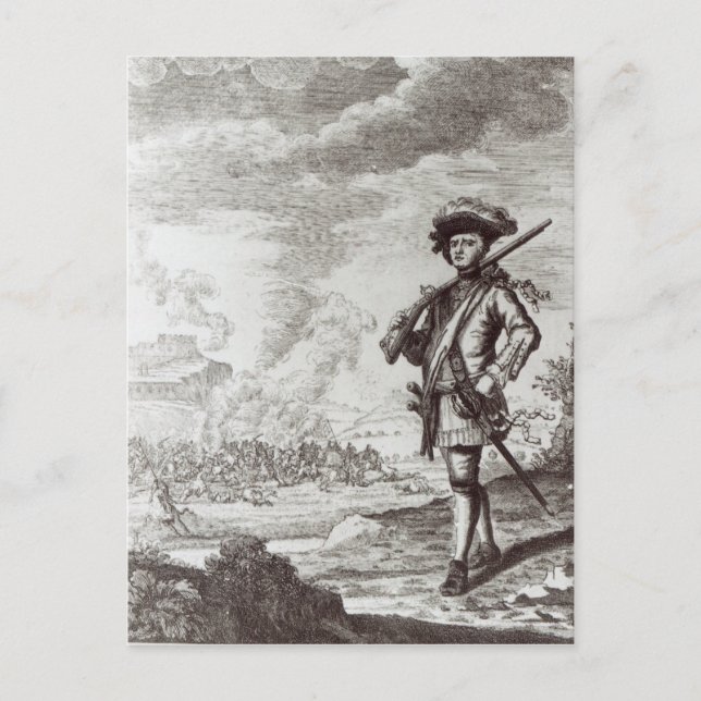 Captain Henry Morgan at the sack Postcard (Front)