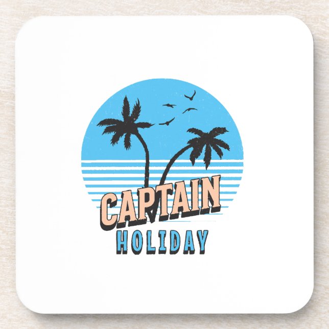 Captain Holiday Beverage Coaster (Front)