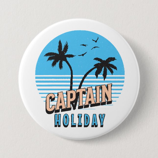 Captain Holiday Button (Front)