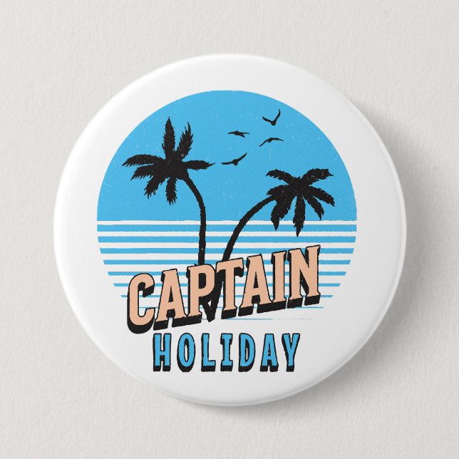 Captain Holiday Button (Front)