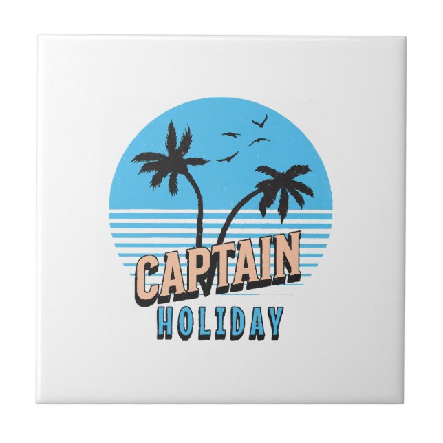 Captain Holiday Ceramic Tile (Front)