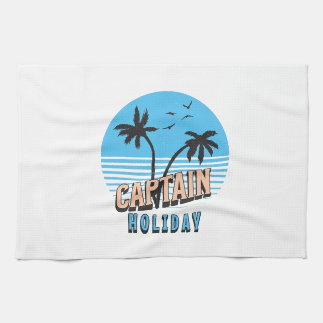 Captain Holiday Kitchen Towel (Horizontal)