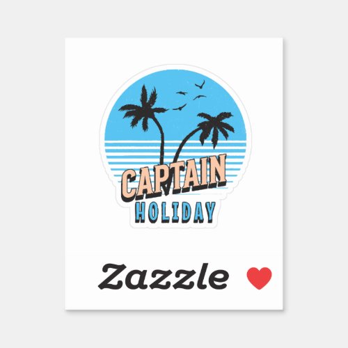 Captain Holiday Sticker