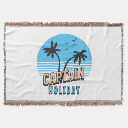 Captain Holiday Throw Blanket