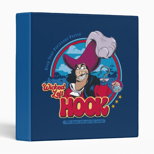 Captain Hook | Wicked Left Hook 3 Ring Binder (Front/Spine)