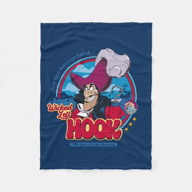 Captain Hook | Wicked Left Hook Fleece Blanket (Front)