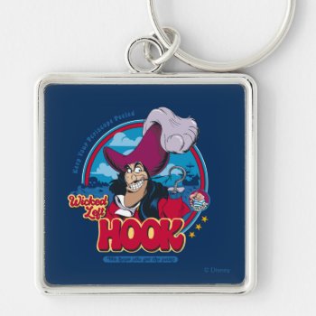 Captain Hook | Wicked Left Hook Keychain by peterpan at Zazzle