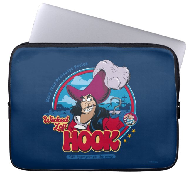 Captain Hook | Wicked Left Hook Laptop Sleeve (Front)