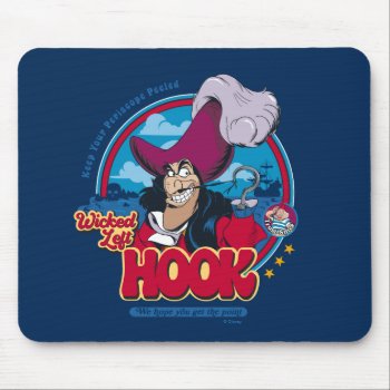 Captain Hook | Wicked Left Hook Mouse Pad by peterpan at Zazzle