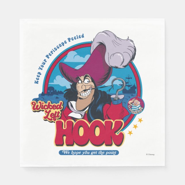 Captain Hook | Wicked Left Hook Napkins (Front)