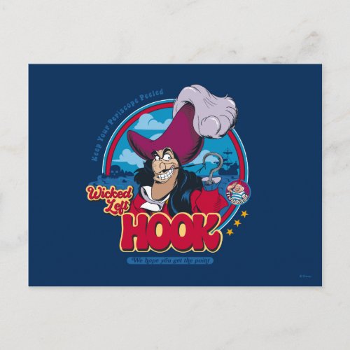 Captain Hook  Wicked Left Hook Postcard