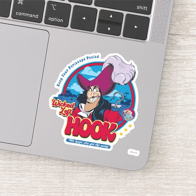 Captain Hook | Wicked Left Hook Sticker (Detail)