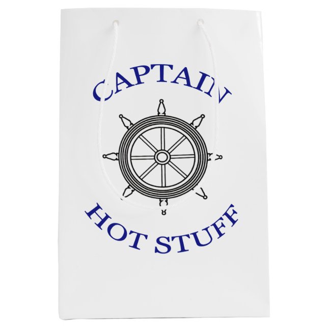 "Captain Hot Stuff" Medium Gift Bag (Front)