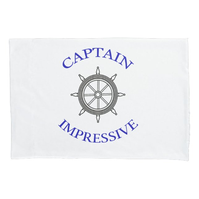 "Captain Impressive” Pillow Case (Front)