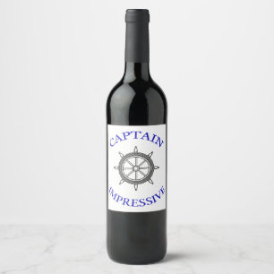Captain Impressive Wine Label