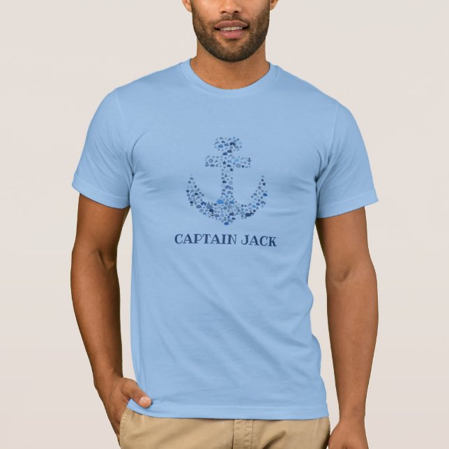 "Captain Jack" Anchor T-Shirt (Front)