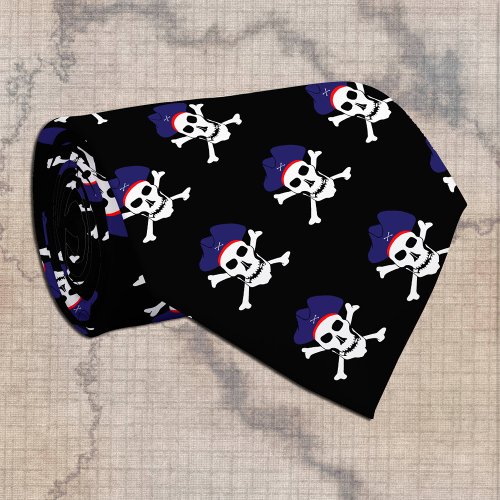 Captain Jack Pirate fashion Black Pirates flag Neck Tie