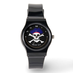 Captain Jack, Pirates Flag watch, Skull /Boating Watch