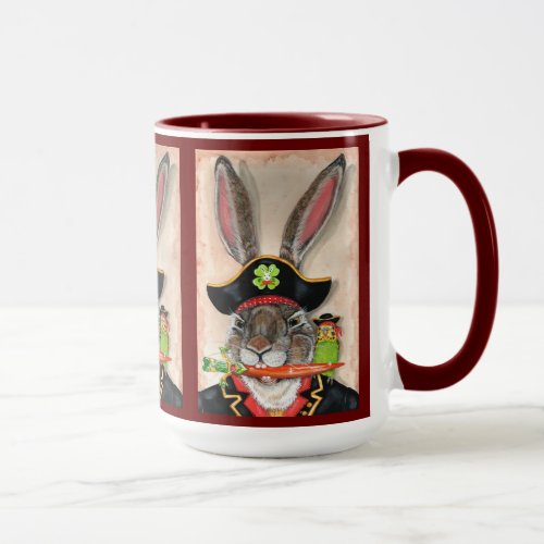 Captain Jack Rabbit Pirate Bunny Story Book Cute Mug