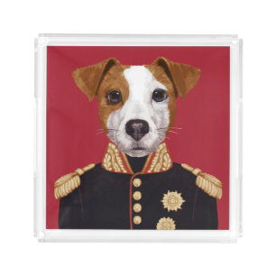 Captain Jack Russell Acrylic Tray