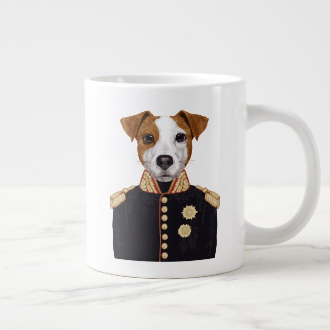 Captain Jack Russell Giant Coffee Mug (Right)