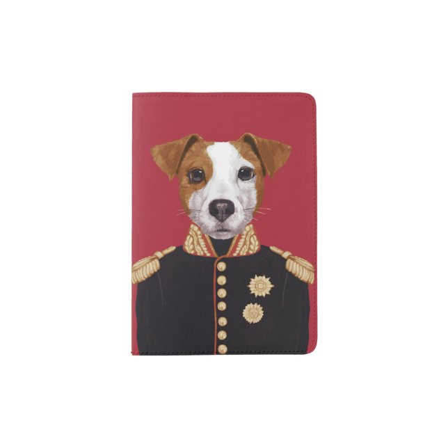 Captain Jack Russell Passport Holder (Front)
