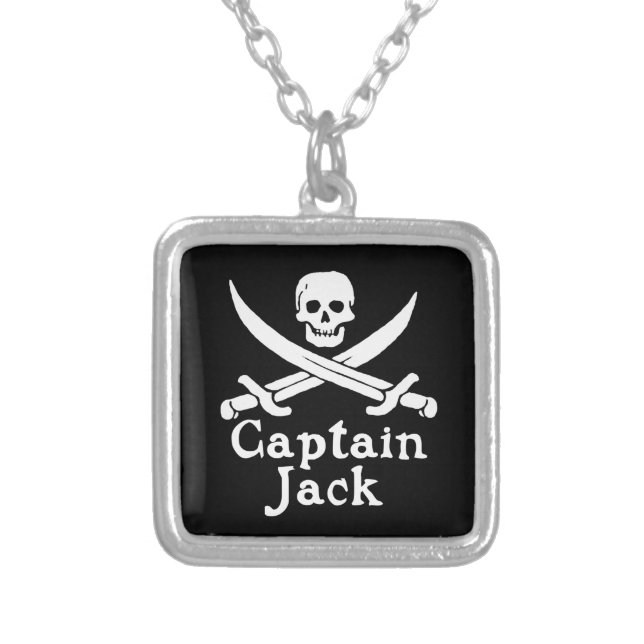 Captain Jack Silver Plated Necklace (Front)