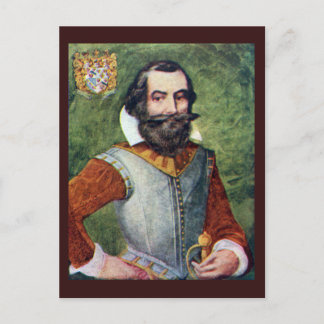 Captain John Smith Jamestown Colony Postcard