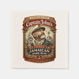 Captain John's Premium Jamaican Rum Drink Napkins
