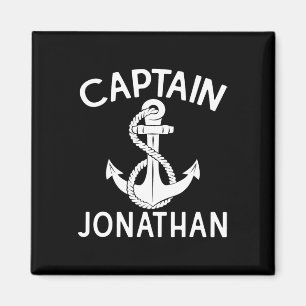 Captain Jonathan Boat Anchor Yacht Boating Ship  Magnet
