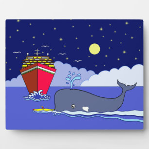 Captain Kayak Saved by Whale Plaque