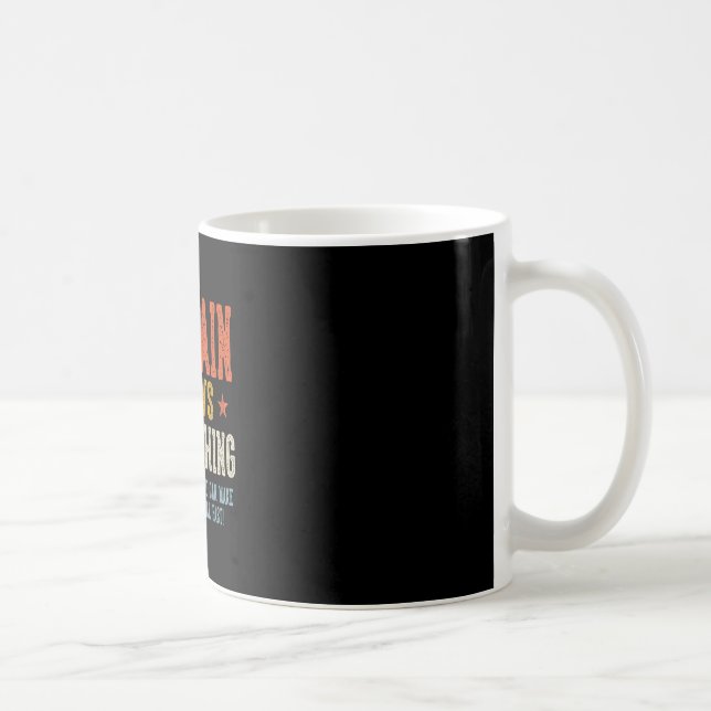 Captain knows everything father's day retro coffee mug (Right)