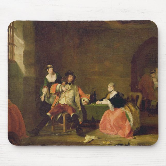 Captain Macheath Upbraided by Polly and Lucy in th Mouse Pad (Front)