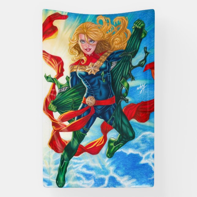 Captain Marvel ~ Carol Danvers Banner (Vertical)