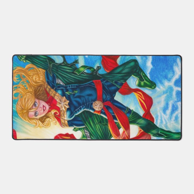 Captain Marvel ~ Carol Danvers Desk Mat (Front)