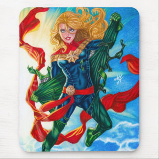 Captain Marvel ~ Carol Danvers Mouse Pad