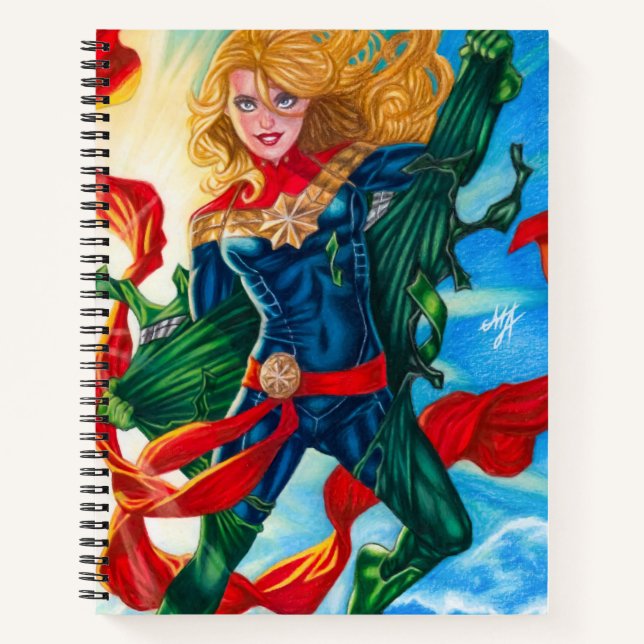 Captain Marvel ~ Carol Danvers Notebook (Front)