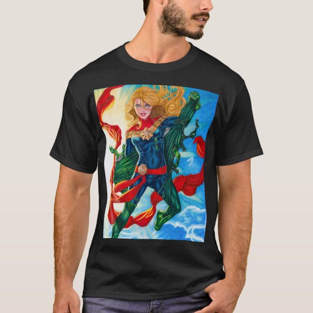 Captain Marvel ~ Carol Danvers T-Shirt (Front)